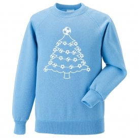 Football Christmas Tree (Manchester City Influenced) Christmas Jumper