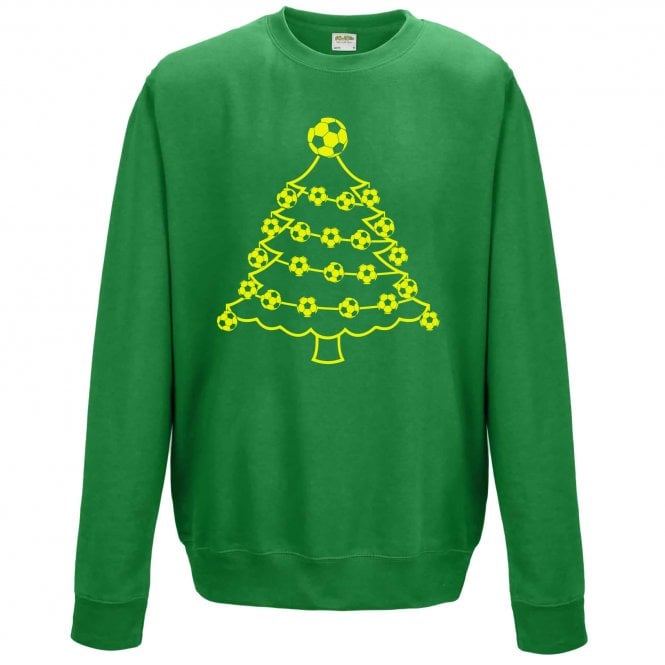 Football Christmas Tree (Norwich City Influenced) Christmas Jumper
