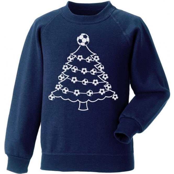 Football Christmas Tree (Tottenham Hotspur Influenced) Kids Christmas Jumper