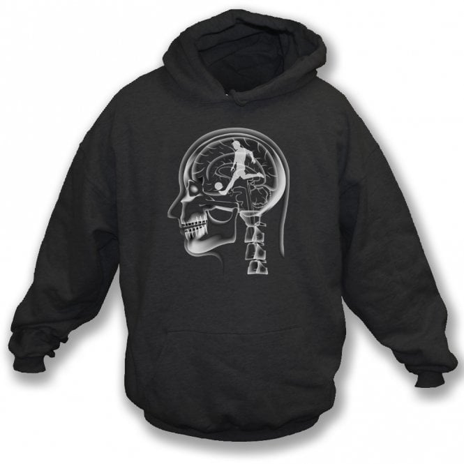 Football On The Brain Kids Hooded Sweatshirt