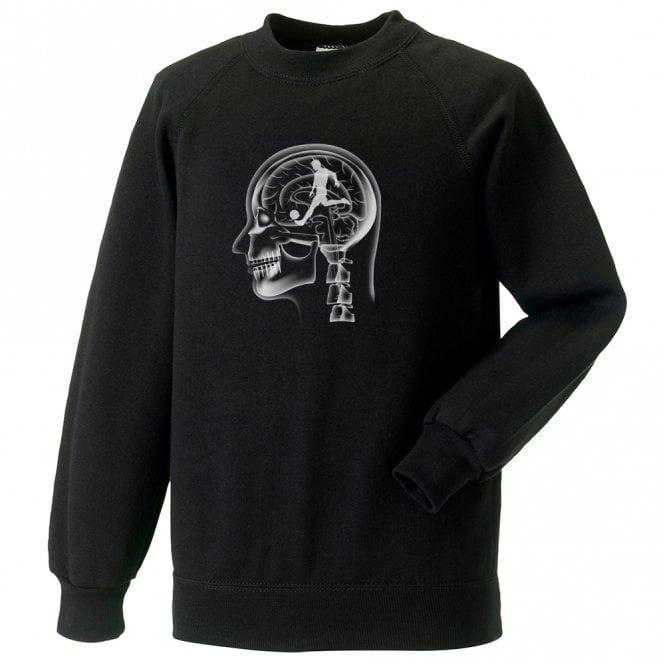 Football On The Brain Kids Sweatshirt