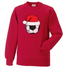 Football Santa Hat Christmas Jumper