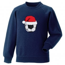Football Santa Hat Christmas Jumper
