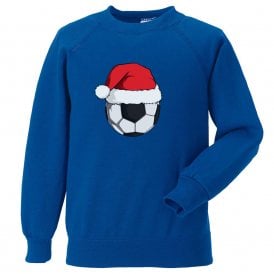Football Santa Hat Christmas Jumper