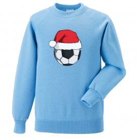 Football Santa Hat Kids Christmas Jumper