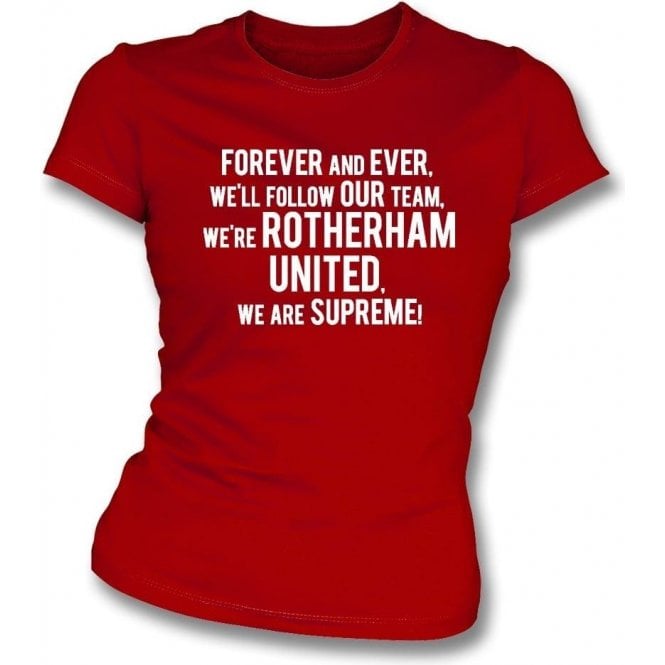 Forever And Ever Womens Slim Fit T-Shirt (Rotherham United)