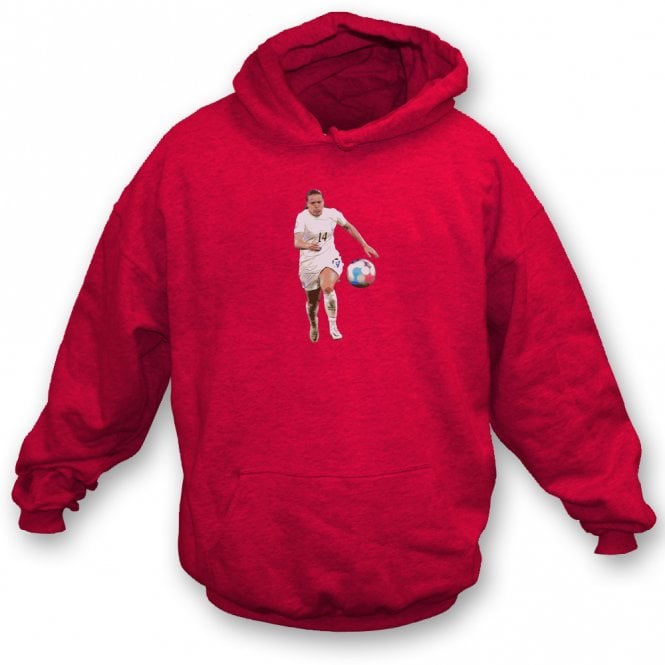 Fran Kirby (England) Art Print Kids Hooded Sweatshirt