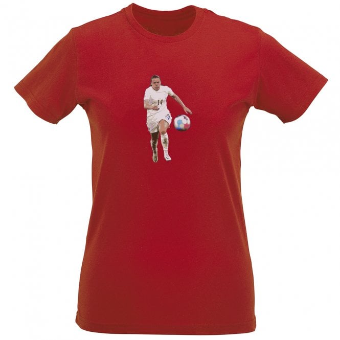 Fran Kirby (England) Art Print Womens Slim Fit T-Shirt