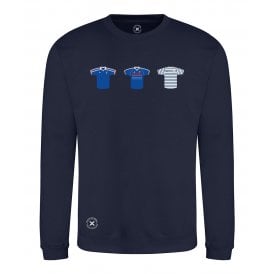 France Retro Football Kits (True Colours Collab) Organic Sweatshirt