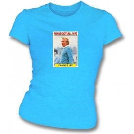 Francis Lee 1970 (Man City) Sky Blue Women's Slimfit T-Shirt