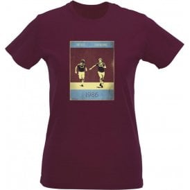 Frank McAvennie & Tony Cottee (1986) Vintage Poster Womens Slim Fit T-Shirt