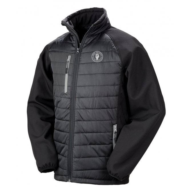 Fulham Influenced Keep The Faith Embroidered Away Days Padded Softshell Jacket