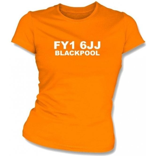 FY1 6JJ Blackpool Women's Slimfit T-Shirt (Blackpool)