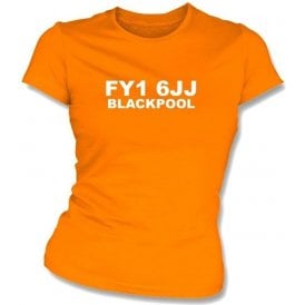 FY1 6JJ Blackpool Women's Slimfit T-Shirt (Blackpool)