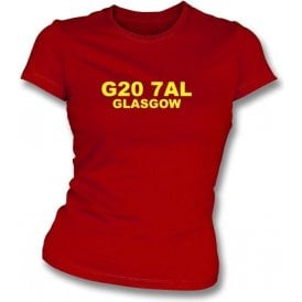 G20 7AL Glasgow Women's Slimfit T-Shirt (Partick)