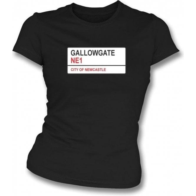 Gallowgate NE1 Women's Slimfit T-Shirt (Newcastle United)