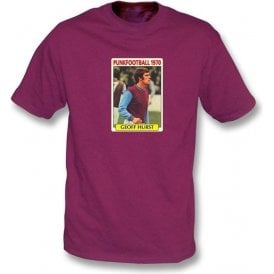 Geoff Hurst 1970 (West Ham) Maroon T-Shirt