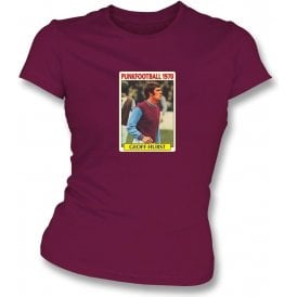 Geoff Hurst 1970 (West Ham) Maroon Women's Slimfit T-Shirt