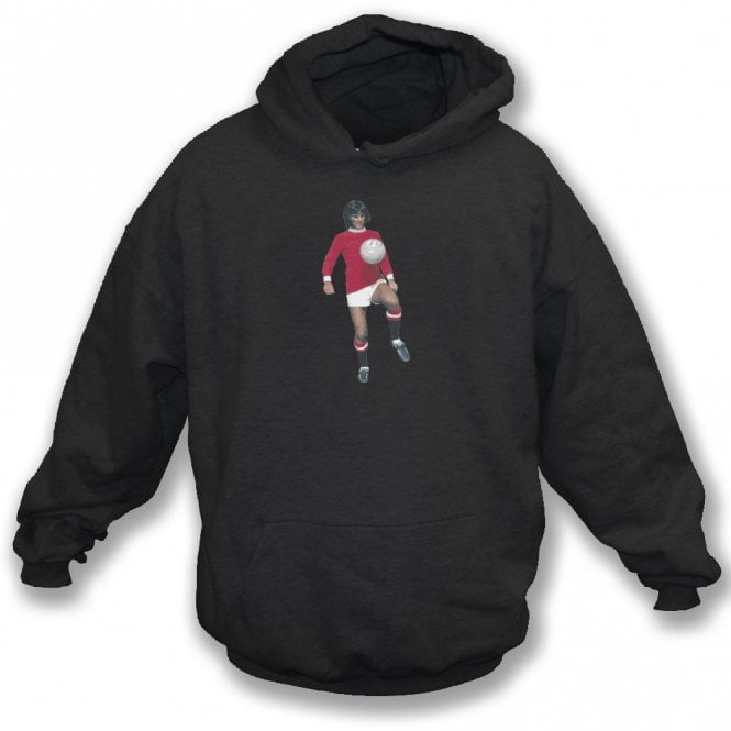 George Best Art Print (Manchester United) Kids Hooded Sweatshirt