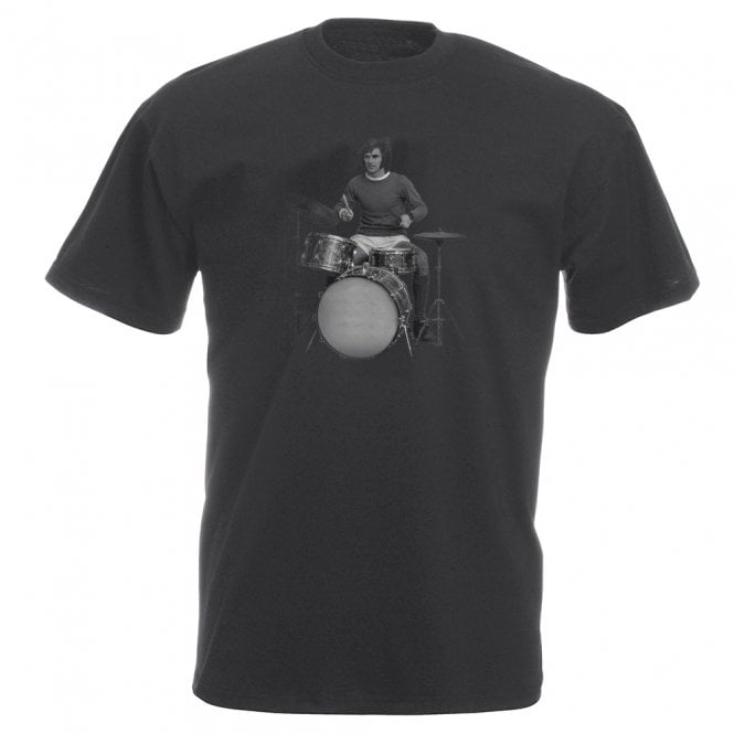 George Best On Drums (Manchester United Influenced) Vintage Wash T-Shirt