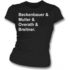 Germany World Cup 1974 Womens Slim Fit T-Shirt