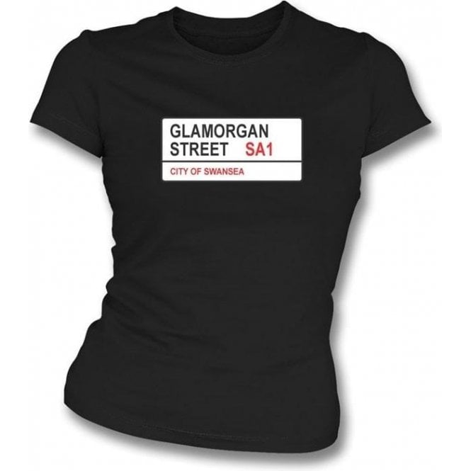 Glamorgan Street SA1 Women's Slimfit T-Shirt (Swansea)