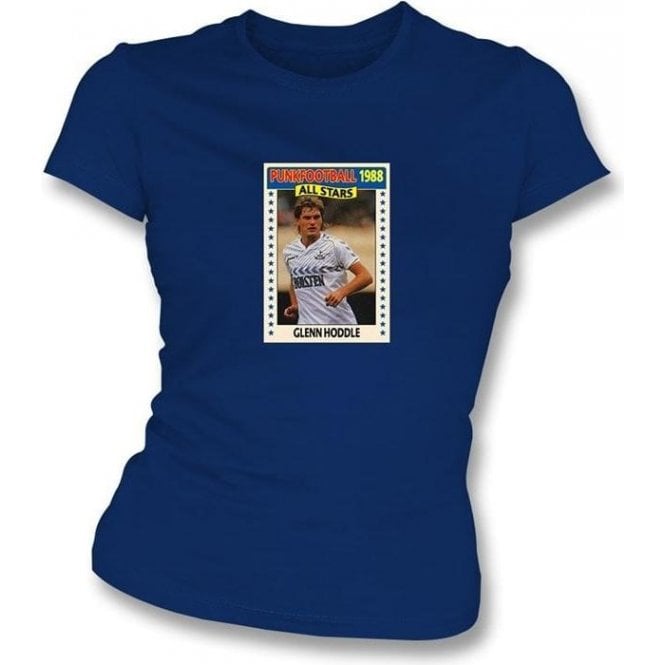Glenn Hoddle 1988 (Spurs) Navy Women's Slimfit T-Shirt