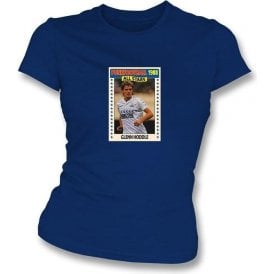 Glenn Hoddle 1988 (Spurs) Navy Women's Slimfit T-Shirt