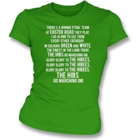Glory Glory To The Hibees (Hibernian) Womens Slim Fit T-Shirt