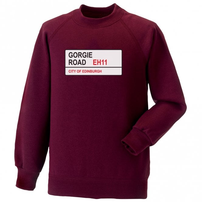 Gorgie Road EH11 (Hearts) Kids Sweatshirt