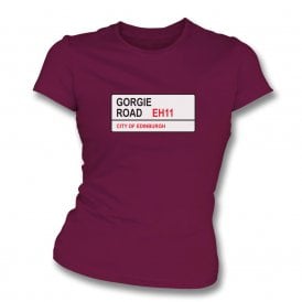 Gorgie Road EH11 (Hearts) Womens Slim Fit T-Shirt
