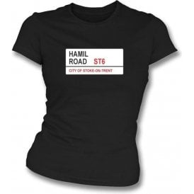Hamil Road ST6 Women's Slimfit T-Shirt (Port Vale)