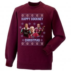 Happy Cockney Christmas (West Ham Influenced: Noble, Di Canio & Dicks) Christmas Jumper