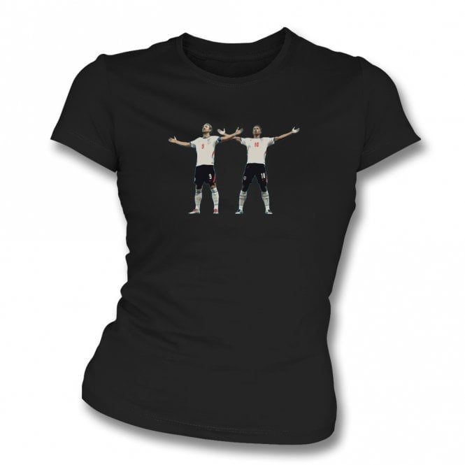 Harry Kane & Jude Bellingham (England - World Cup 2026 Influenced) Art Print Organic Womens Slim Fit T-Shirt