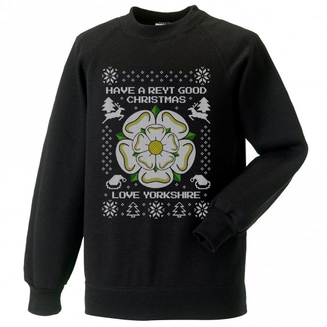 Have A Reyt Good Christmas (Harrogate Influenced) Kids Christmas Jumper