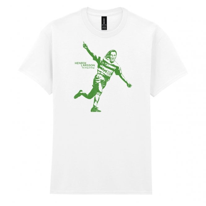 Henrik Larsson - The Kings Of Kings (Banksy Style - Celtic) T-Shirt