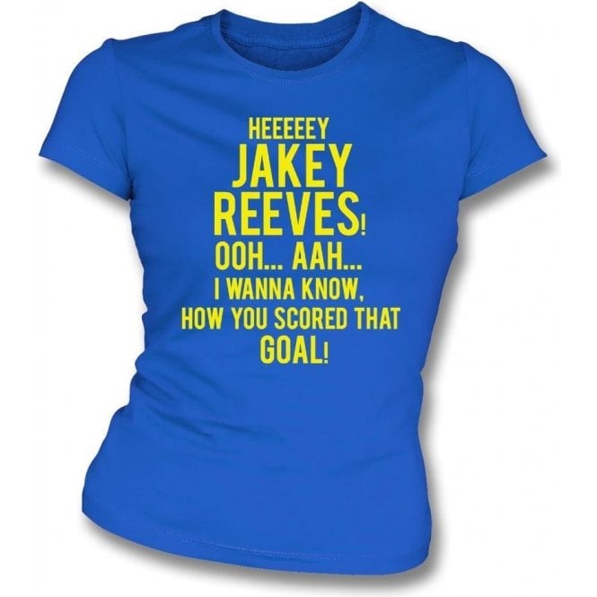 Hey Jakey Reeves (AFC Wimbledon) Womens Slim Fit T-Shirt