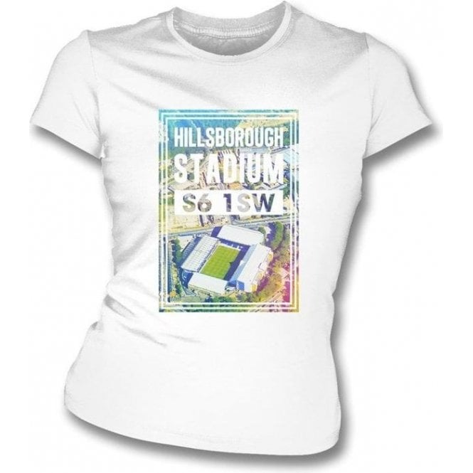 Hillsborough Stadium S6 1SW (Sheffield Wednesday) Women's Slim Fit T-shirt