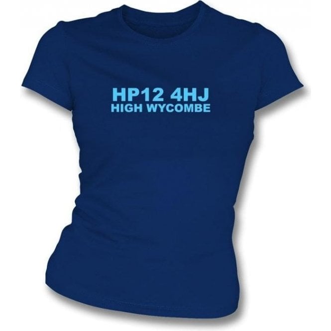 HP12 4HJ High Wycombe Women's Slimfit T-Shirt (Wycombe Wanderers)