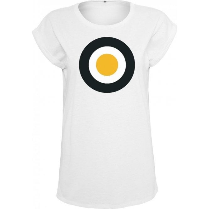 Hull Classic Mod Target Womens Extended Shoulder T-Shirt