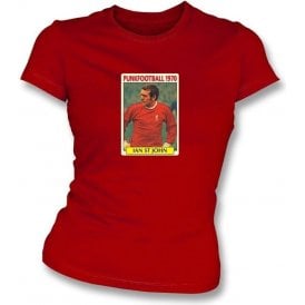 Ian St John 1970 (Liverpool) Red Women's Slimfit T-Shirt