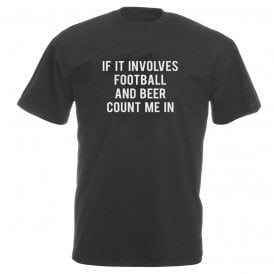 If It Involves Football & Beer Count Me In Vintage Wash T-Shirt