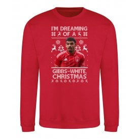 I'm Dreaming Of A Gibbs-White Christmas (Morgan Gibbs-White - Nottingham Forest Influenced) Kids Christmas Jumper