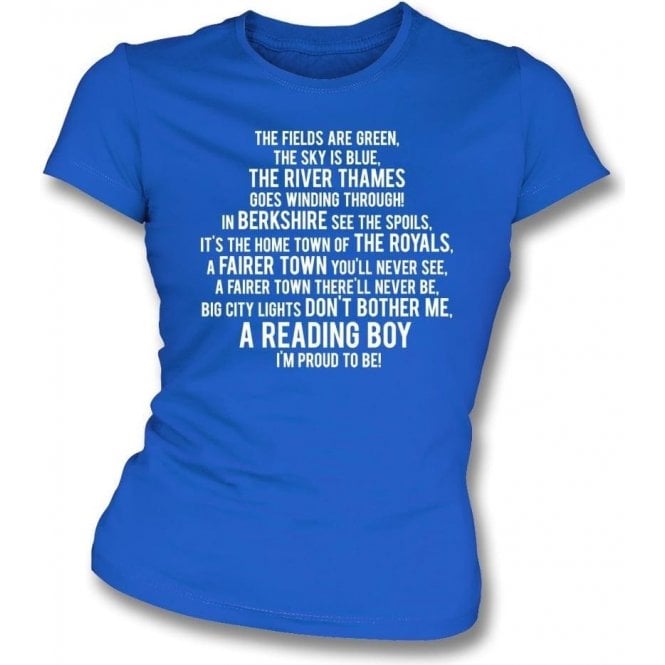 I'm Proud To Be (Reading) Womens Slim Fit T-Shirt