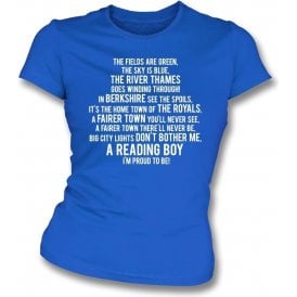 I'm Proud To Be (Reading) Womens Slim Fit T-Shirt