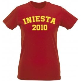Iniesta 2010 (Spain) Womens Slim Fit T-Shirt