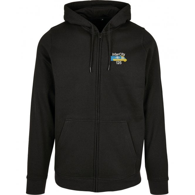 InterCity 125 Embroidered Left Breast Logo Zip Hooded Sweatshirt