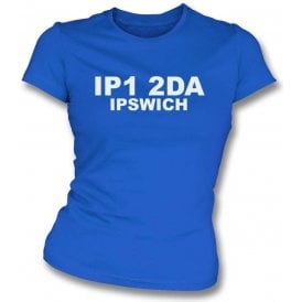 IP1 2DA Ipswich Women's Slim Fit T-Shirt (Ipswich Town)