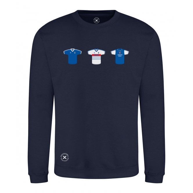 Ipswich Town Retro Football Kits (True Colours Collab) Organic Sweatshirt