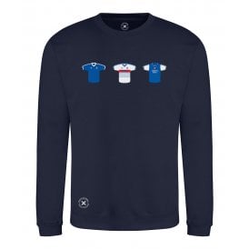 Ipswich Town Retro Football Kits (True Colours Collab) Organic Sweatshirt